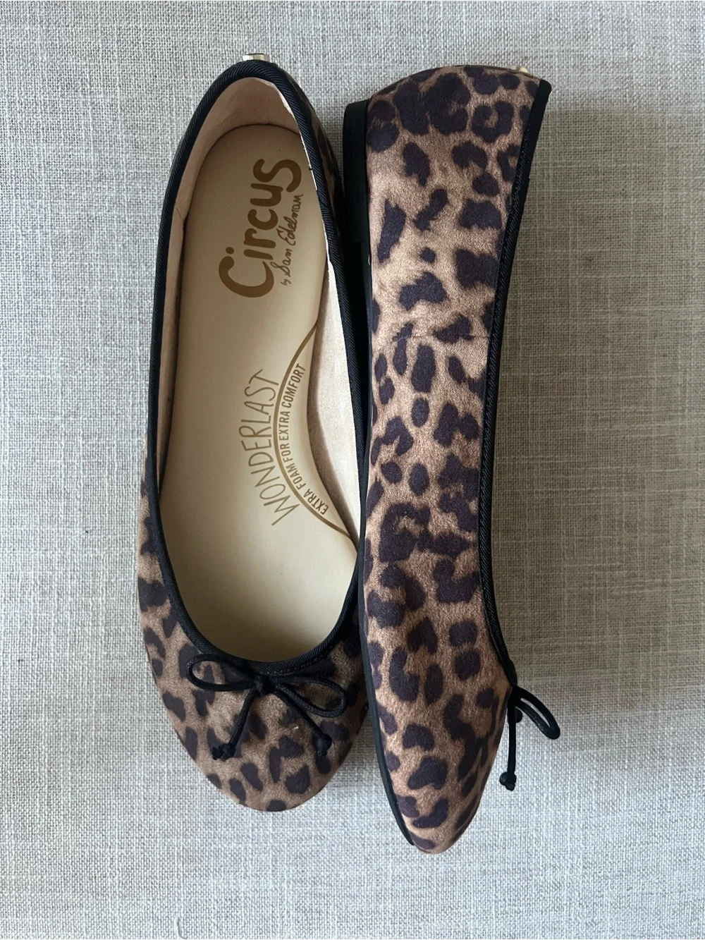 Circus by Sam Edelman women’s office casual Leopard Print Ballet Flats, size 9.5